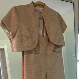 Badgley Mischka cocktail dress with Bolero jacket